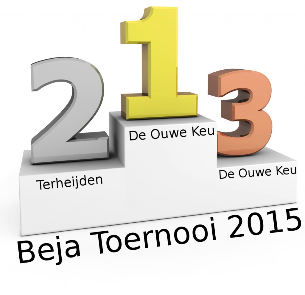 WInnaar B.E.J.A. toernooi 2015 - De Ouwe Keu B uit Hank, 2e plaats Terheijden, 3e plaats De Ouwe Keu A.