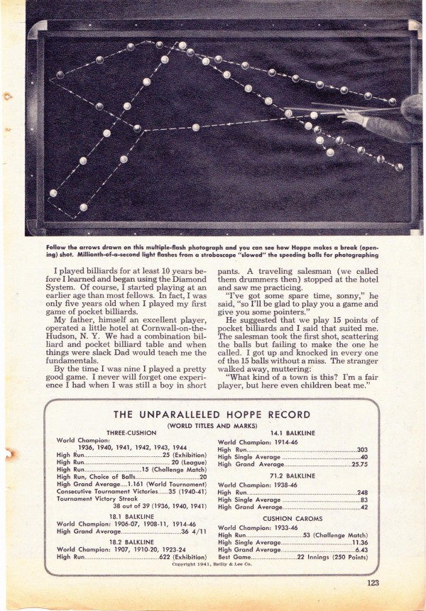 Stroboscopische foto uit Popular Mechanics van 1946