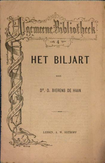 D. Bierens de Haan - Het Biljart (1872)